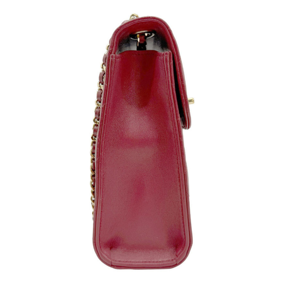 Chanel Pouch Lambskin Red Shoulder